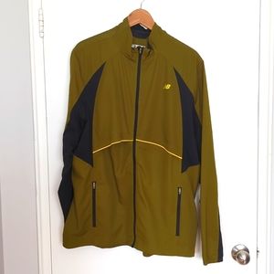 NEW BALANCE L/S Windbreaker Jacket Army Green XL